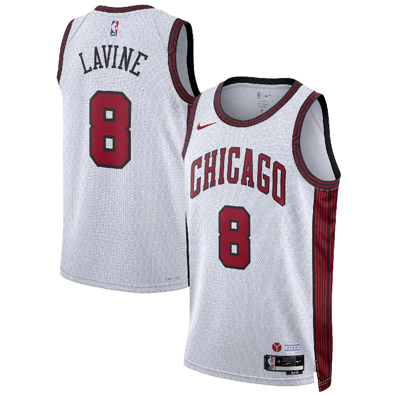 Basketball Jersey For Personalized Game Day Gear-Zach Lavine Chicago Bulls Unisex 2022/23 Swingman Basketball Jersey - City Edition - White