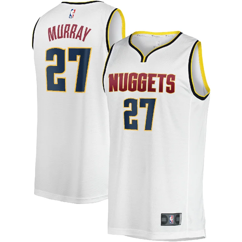 Basketball Jersey For Custom Fan Recognition-Jamal Murray Denver Nuggets Branded Fast Break Player Basketball Jersey - Association Edition - White