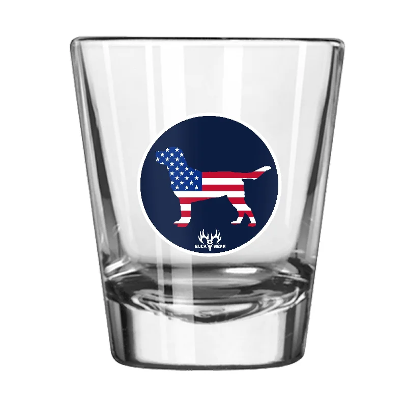 Team Mug For High School Fan Merchandise-American Dog 2oz Shot Glass