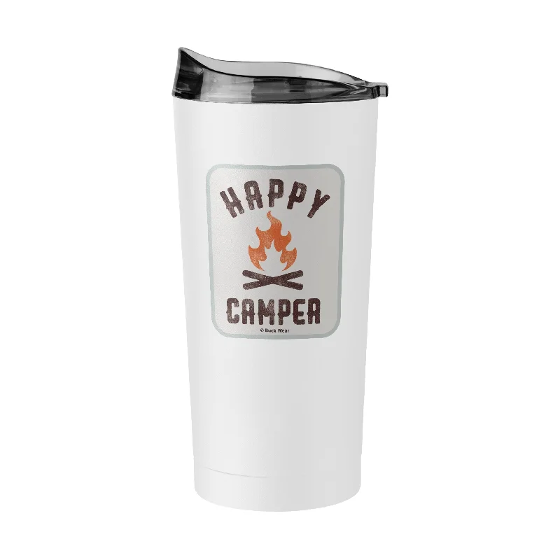 Team Mug With Custom Graphics-Happy Camper 20oz Powder Coat Tumbler