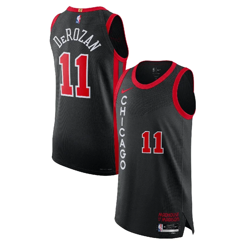 Basketball Jersey For High-Quality Custom Fan Gear-Demar Derozan Chicago Bulls Basketball Jersey - City Edition - Black