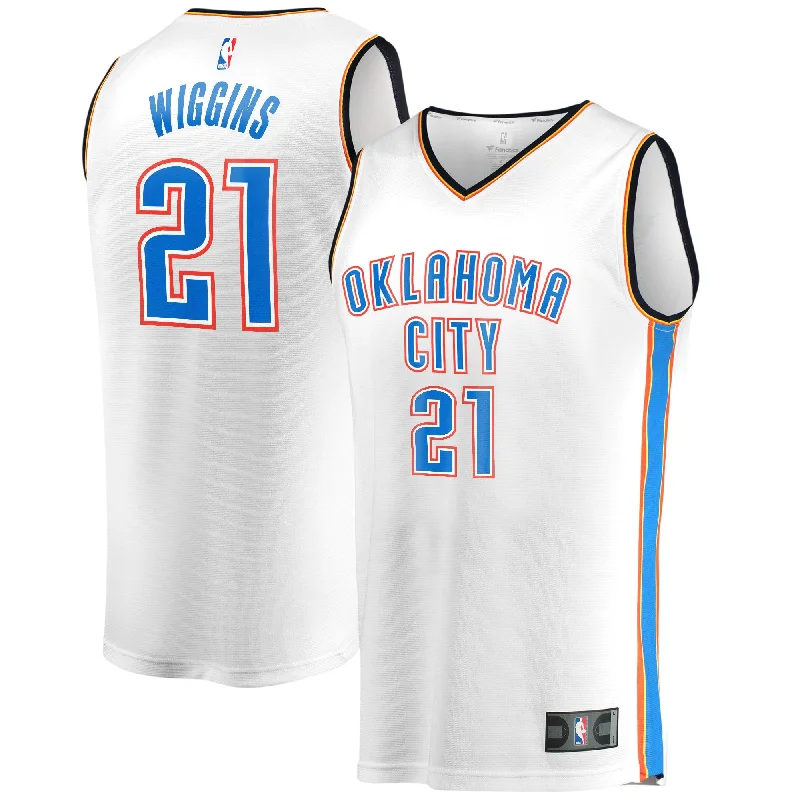 Basketball Jersey For Limited Edition-Aaron Wiggins Oklahoma City Thunder Branded Fast Break Player Basketball Jersey - Association Edition - White