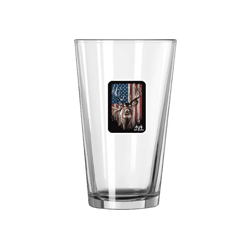 Team Mug For Promotional Sales Campaigns-American Deer 16oz Pint Glass