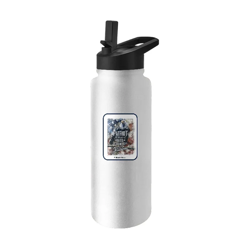 Team Mug For Special Edition Team Merchandise-Patriot Eagle 34oz Quencher Bottle