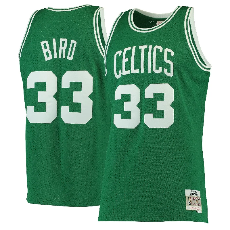 Basketball Jersey For Court Apparel-Larry Bird Boston Celtics Hardwood Classics Swingman Basketball Jersey - Kelly Green