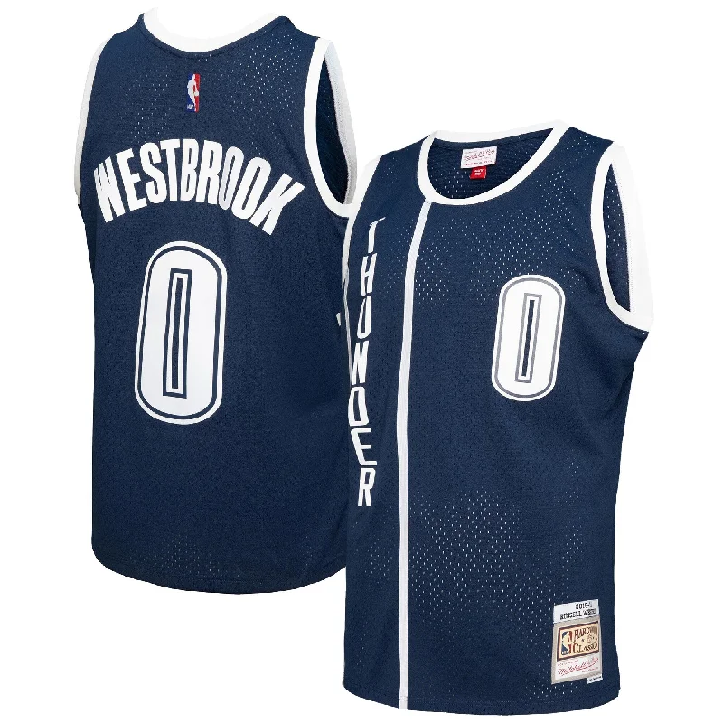 Basketball Jersey For Kids-Russell Westbrook Oklahoma City Thunder 2015/16 Swingman Basketball Jersey - Blue