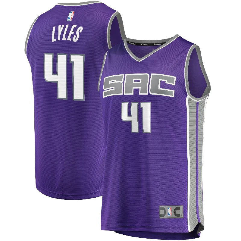 Basketball Jersey For Event Customization-Trey Lyles Sacramento Kings Branded Fast Break Basketball Jersey - Icon Edition - Purple