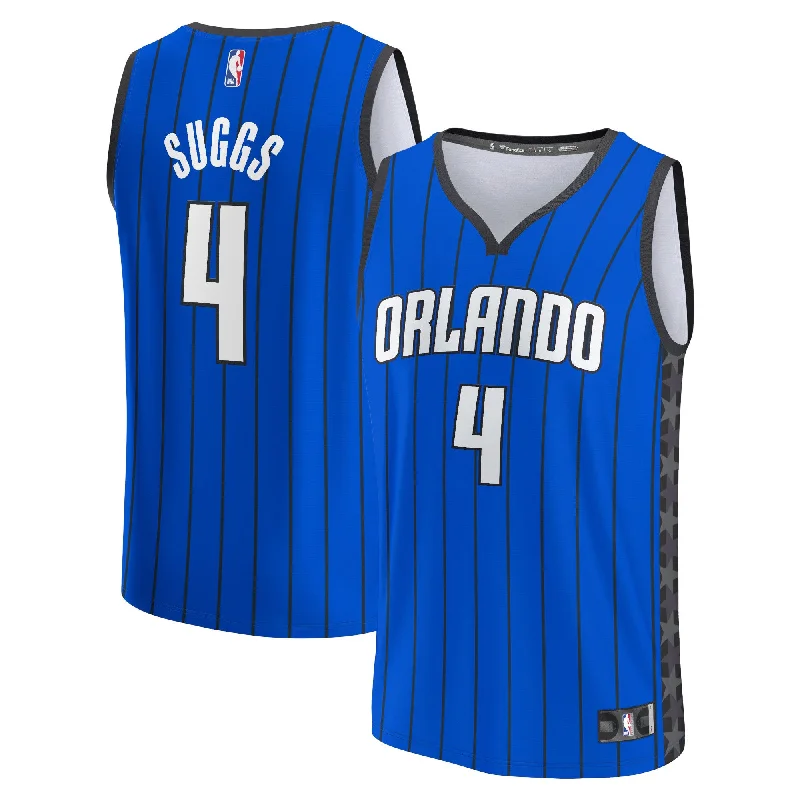 Basketball Jersey For Special Offer Custom Orders-Jalen Suggs Orlando Magic Branded Fast Break Player Basketball Jersey - Statement Edition - Blue