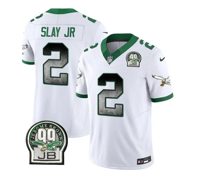 Football Jersey For Limited Edition-Men's Philadelphia Eagles #2 Darius Slay JR White 2023 F.U.S.E. Throwback Vapor Untouchable Limited Football Stitched Jersey