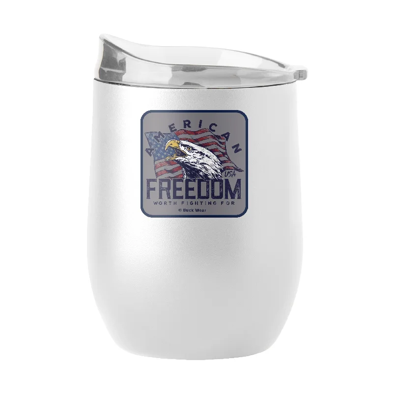 Team Mug For Custom Team Orders-Eagle Worth Fighting For 16oz Powder Coat Curved Bev