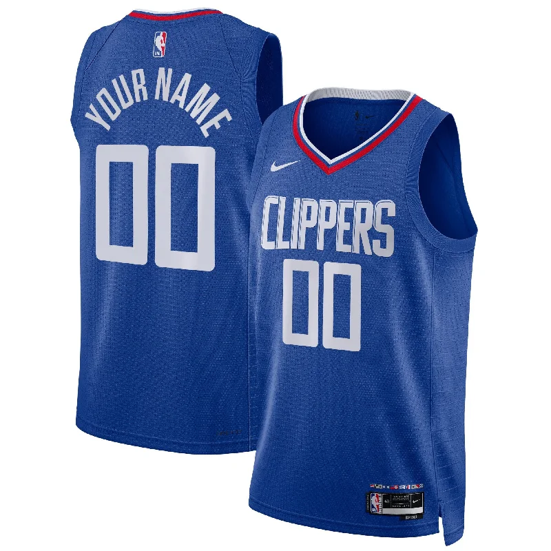 Basketball Jersey For Streetball Players-La Clippers Unisex Swingman Custom Basketball Jersey Royal - Icon Edition