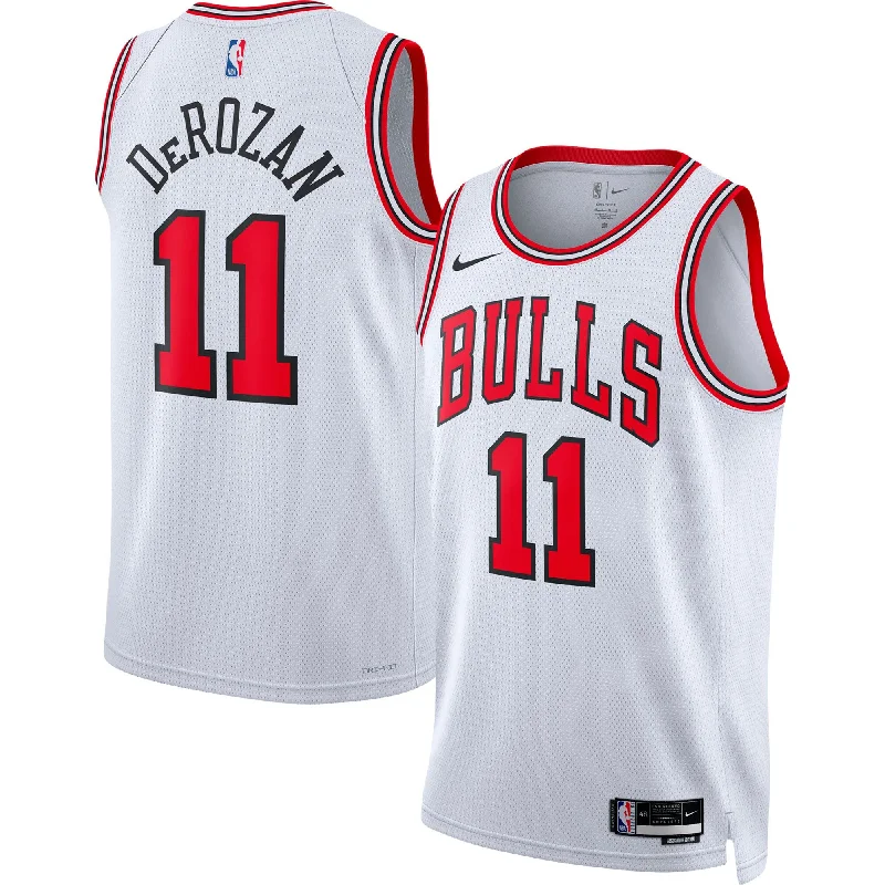 Basketball Jersey With Comfortable Padding-Demar Derozan Chicago Bulls Unisex 2022/23 Swingman Player Basketball Jersey White - Association Edition