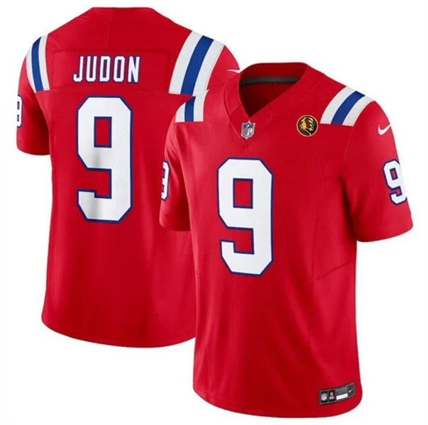 Football Jersey For Professional Custom Gear-Men's New England Patriots #9 Matthew Judon Red 2023 F.U.S.E. With John Madden Patch Vapor Limited Football Stitched Jersey