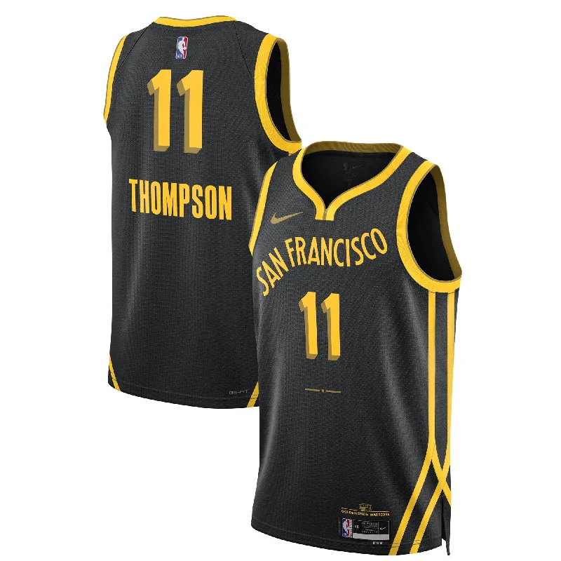 Basketball Jersey For Softball Custom Fan Merchandise-Klay Thompson Golden State Warriors Unisex 2023/24 Swingman Basketball Jersey - Black - City Edition