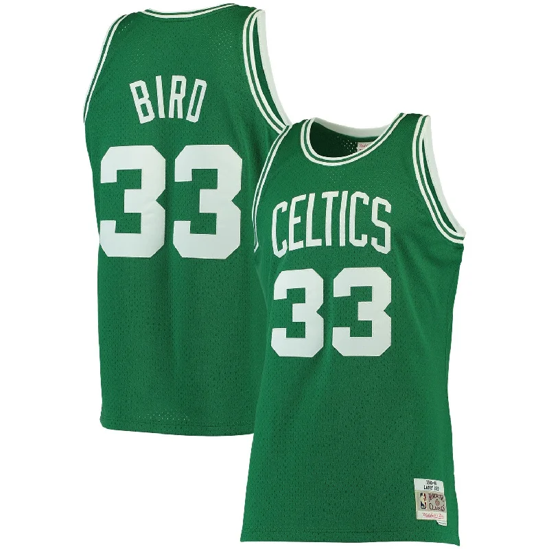 Basketball Jersey For Exclusive Signature Models-Larry Bird Boston Celtics 1985/86 Big & Tall Hardwood Classics Swingman Basketball Jersey - Kelly Green