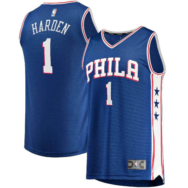 James Harden Philadelphia 76ers Branded Fast Break Player Basketball Jersey Royal - Icon Edition