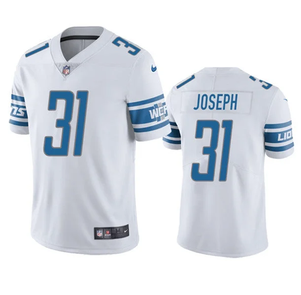 Football Jersey For Team Fundraiser Merchandise-Men's Detroit Lions #31 Kerby Joseph White Vapor Untouchable Limited Football Stitched Jersey