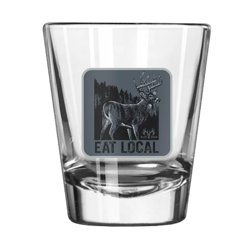 Team Mug For Custom School Orders-Eat Local 2oz Shot Glass