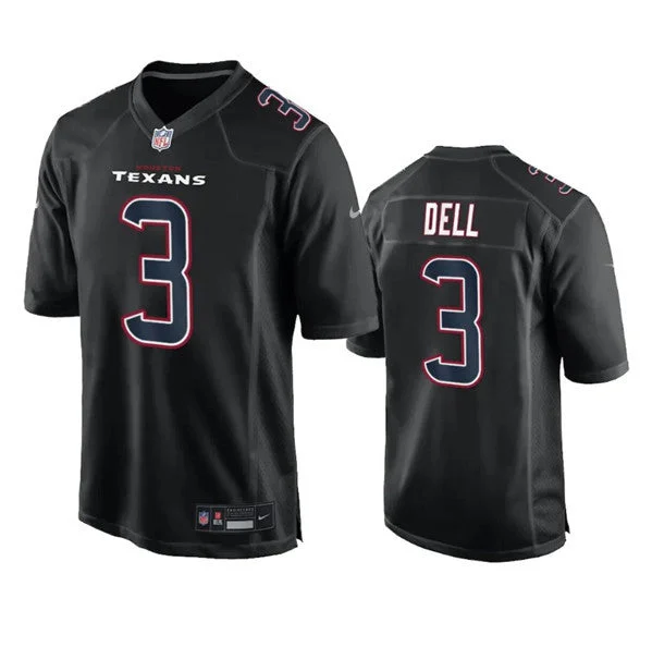 Football Jersey For Player Recognition-Men's Houston Texans #3 Tank Dell Black Fashion Vapor Untouchable Limited Football Stitched Jersey