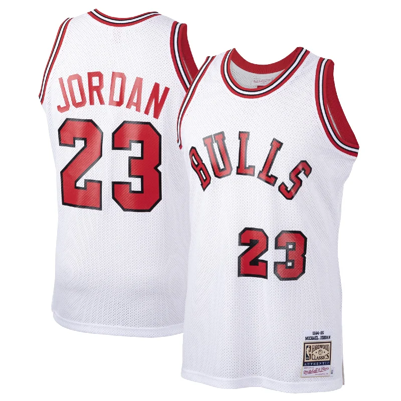 Basketball Jersey For Street Play Custom Gear-Michael Jordan Chicago Bulls 1984/85 Hardwood Classics Rookie Basketball Jersey - White