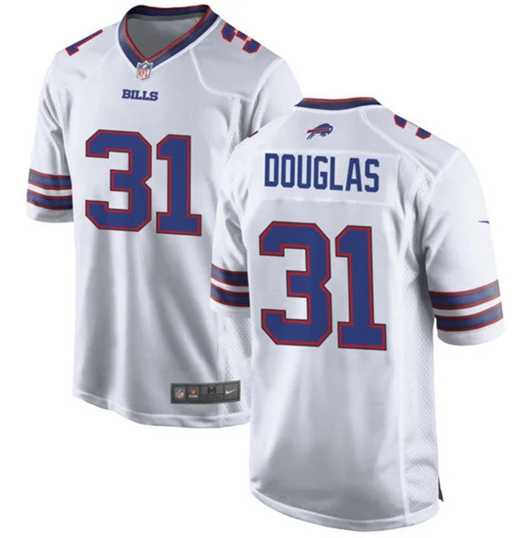 Football Jersey For Youth Leagues-Men's Buffalo Bills #31 Rasul Douglas White Stitched Football Game Jersey