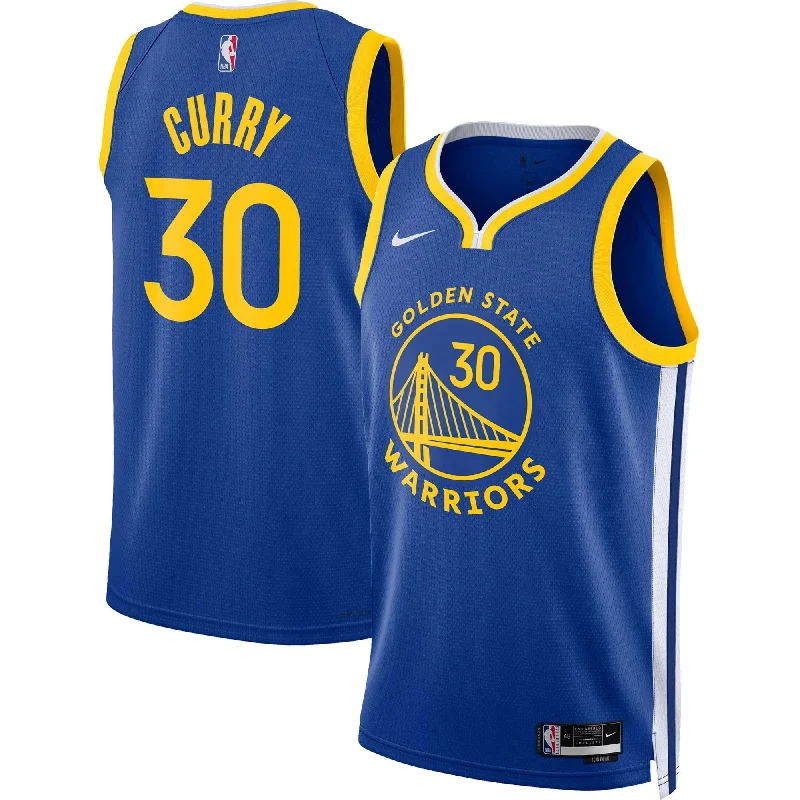 Basketball Jersey With Comfortable Padding-Stephen Curry Golden State Warriors Unisex Swingman Basketball Jersey - Icon Edition - Royal