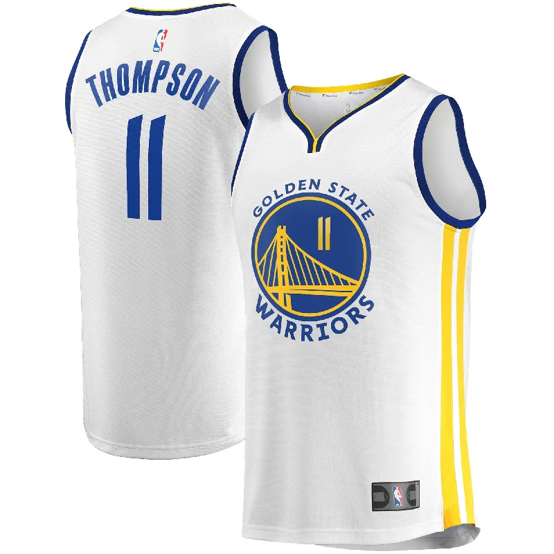 Basketball Jersey For Limited Edition Fan Apparel-Klay Thompson Golden State Warriors Branded 2022/23 Fast Break Player Basketball Jersey - Association Edition - White