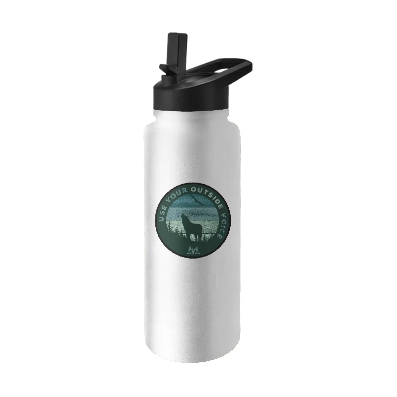 Team Mug For Custom School Fundraisers-Outside Voice 34oz Quencher Bottle