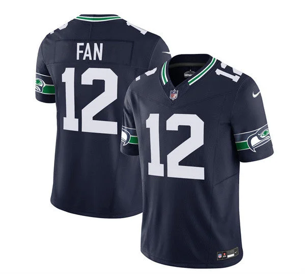 Football Jersey For Custom Apparel Fundraisers-Men's Seattle Seahawks #12 Fan 2023 F.U.S.E. Navy Limited Football Stitched Jersey