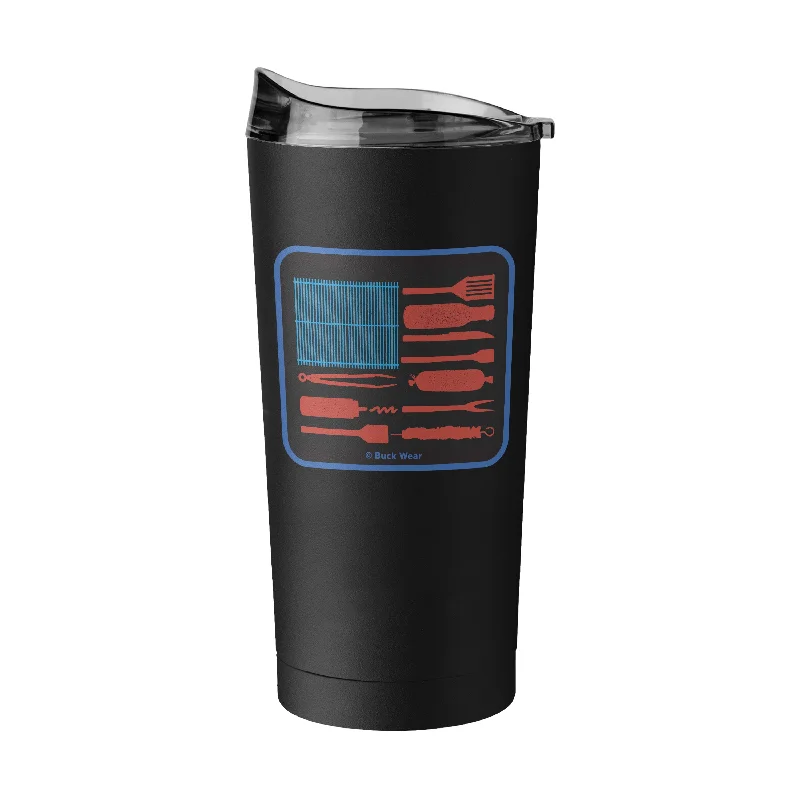 Team Mug For Special Edition Orders-BBQ Flag 20oz Powder Coat Tumbler