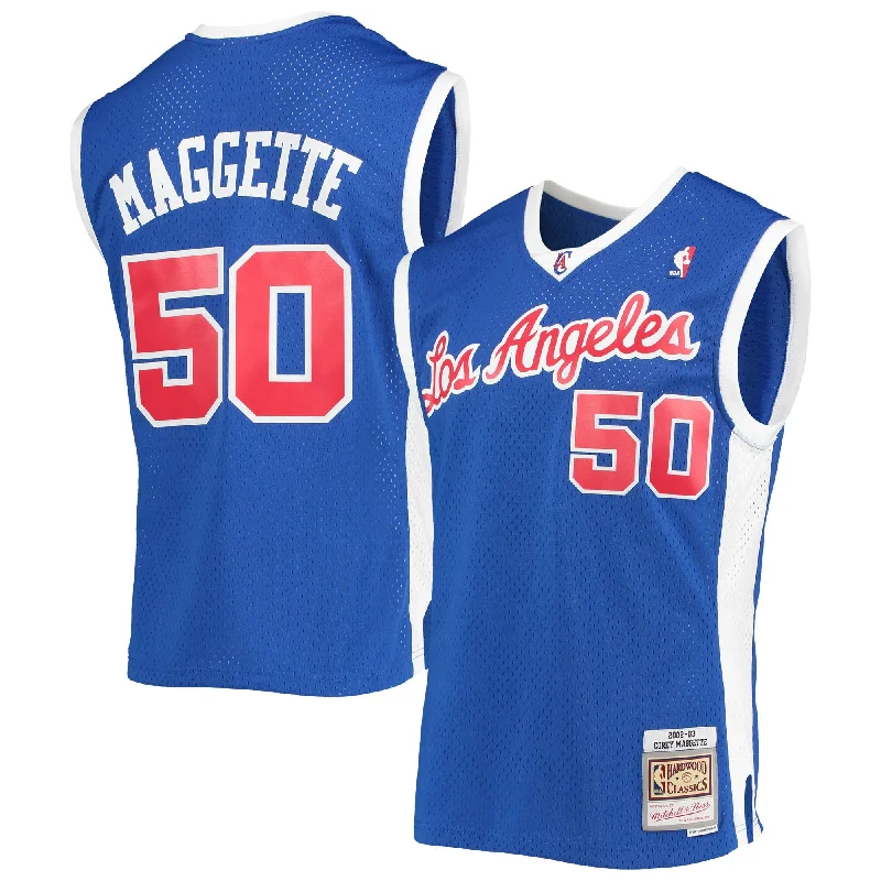 Basketball Jersey For High-Performance Gear-Corey Maggette La Clippers 2001/02 Hardwood Classics Swingman Basketball Jersey - Royal