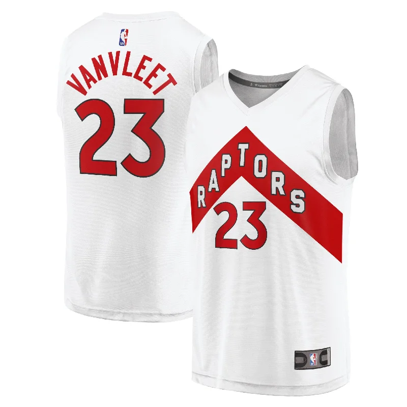 Basketball Jersey For Team Event Customization-Fred Vanvleet Toronto Raptors Branded Fast Break Basketball Jersey - Association Edition - White