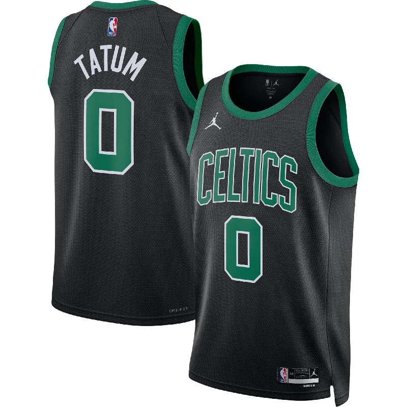 Basketball Jersey For Corporate Team Orders-Jayson Tatum Boston Celtics Jordan Brand Unisex Swingman Basketball Jersey - Statement Edition - Black