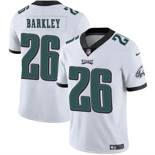 Football Jersey For Exclusive Merchandise Orders-Men's Philadelphia Eagles #26 Saquon Barkley White Vapor Untouchable Limited Football Stitched Jersey