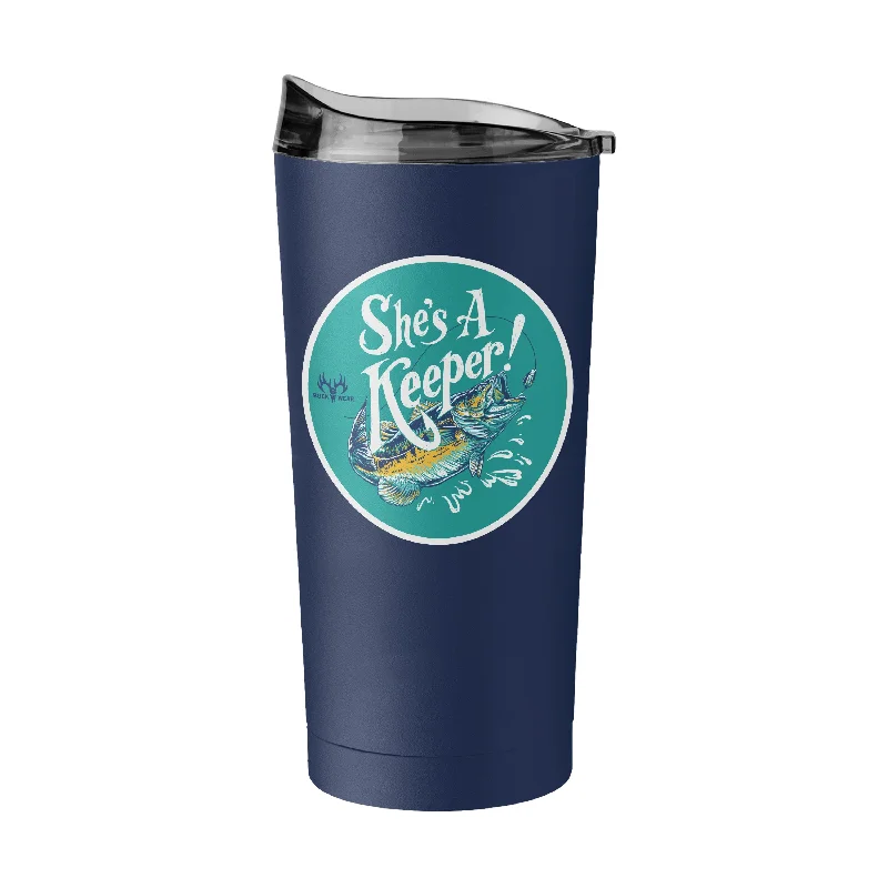 Team Mug For Coaches-Shes A Keeper 20oz Powder Coat Tumbler