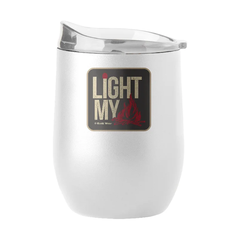 Team Mug For Custom Designs-Light My Fire 16oz Powder Coat Curved Bev