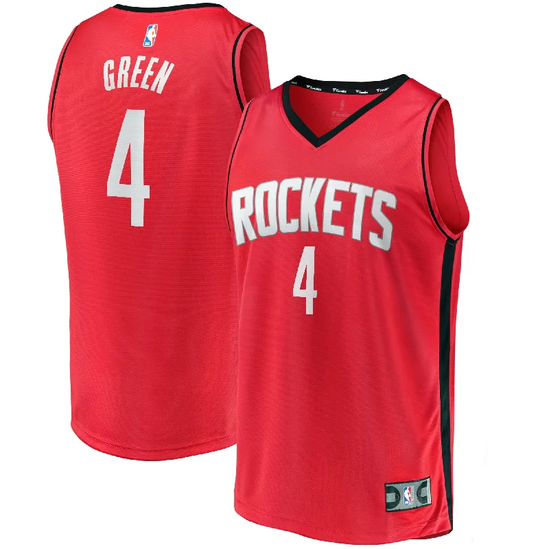 Basketball Jersey For Special Player Events-Jalen Green Houston Rockets Branded Fast Break Player Basketball Jersey - Icon Edition - Red