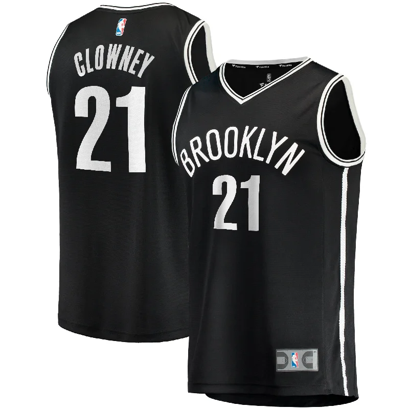 Personalized Basketball Jersey-Noah Clowney Brooklyn Nets Branded Fast Break Basketball Jersey - Icon Edition - Black