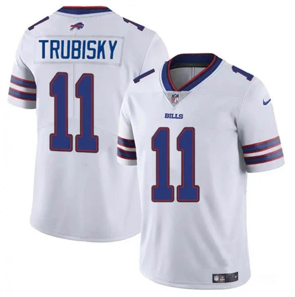 Football Jersey For Family Custom Fan Gear-Men's Buffalo Bills #11 Mitch Trubisky White Vapor Untouchable Limited Football Stitched Jersey