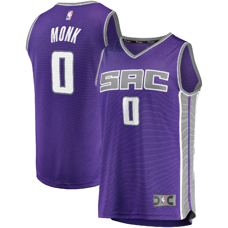 Basketball Jersey For Women-Malik Monk Sacramento Kings Branded Fast Break Basketball Jersey - Icon Edition - Purple