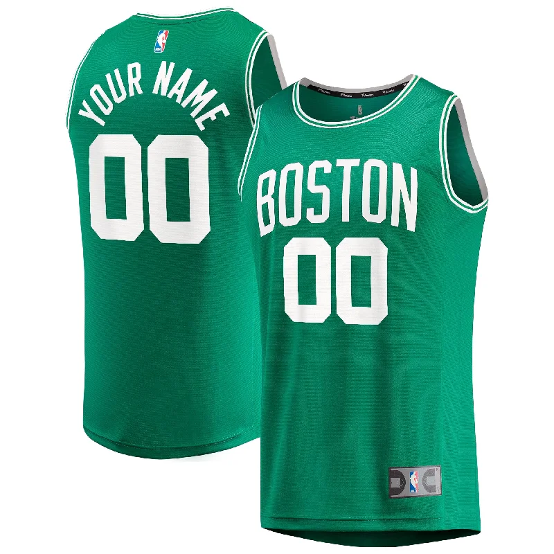 Basketball Jersey For Fan Club Apparel Customization-Boston Celtics Branded Fast Break Custom Basketball Jersey Kelly Green - Icon Edition