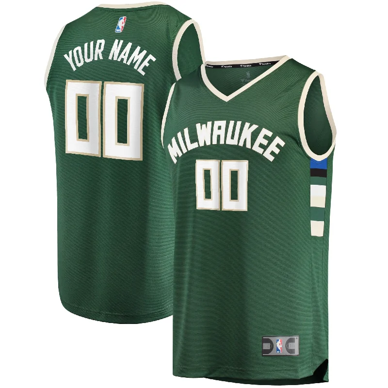 Basketball Jersey For Special Edition-Milwaukee Bucks Branded Fast Break Custom Basketball Jersey Hunter Green - Icon Edition