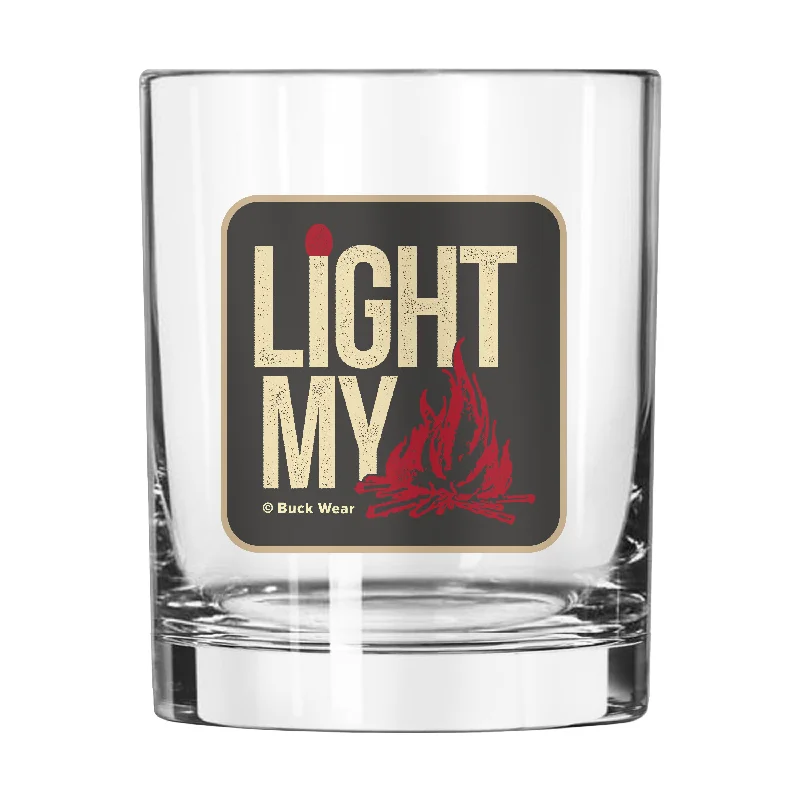 Team Mug For Custom Tournament Fan Gear-Light My Fire 14oz Rocks Glass