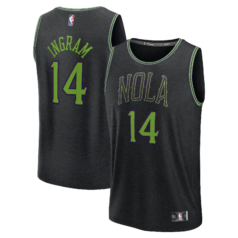 Basketball Jersey For Fan Support Gear-Brandon Ingram New Orleans Pelicans Branded Fast Break Basketball Jersey - Black - City Edition