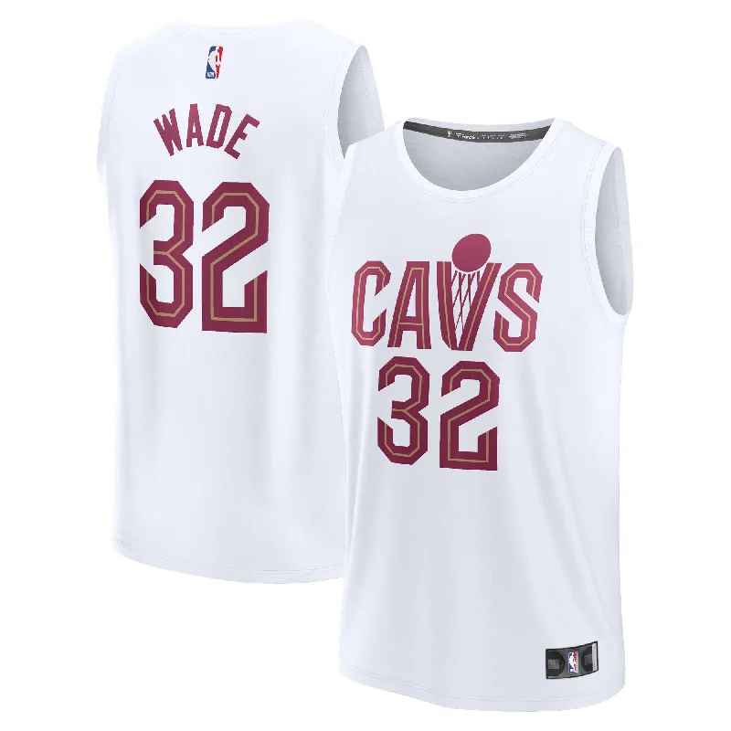 Basketball Jersey For Tournament-Specific Custom Orders-Dean Wade Cleveland Cavaliers Branded Fast Break Player Basketball Jersey - Association Edition - White