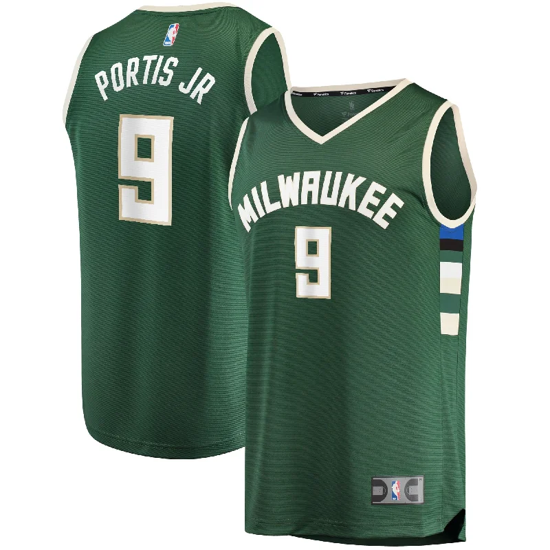 Basketball Jersey For Special Event Custom Gear-Bobby Portis Milwaukee Bucks Branded Fast Break Basketball Jersey - Icon Edition - Green