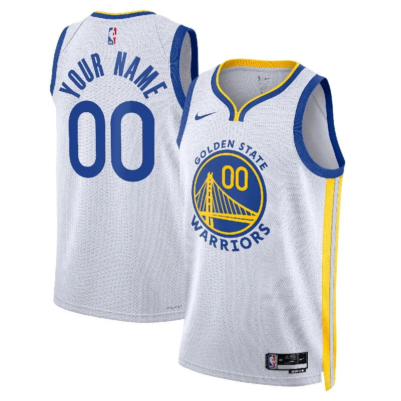 Basketball Jersey For Limited-Time Team Gear-Golden State Warriors Unisex Swingman Custom Basketball Jersey White - Association Edition