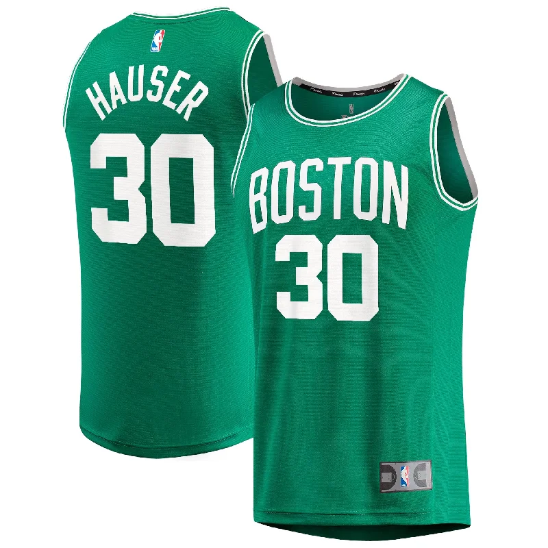 Basketball Jersey For Game Day Wear-Sam Hauser Boston Celtics Branded Fast Break Basketball Jersey - Icon Edition - Kelly Green