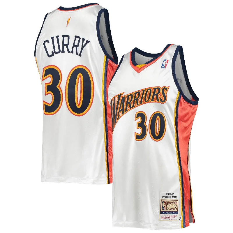 Basketball Jersey For School Spirit Custom Orders-Stephen Curry Golden State Warriors 2009/10 Hardwood Classics Basketball Jersey - White