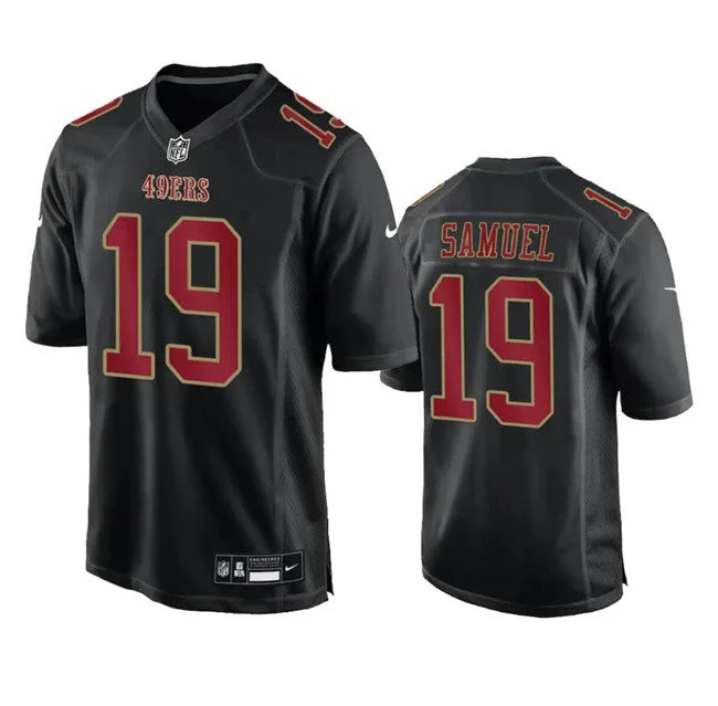 Football Jersey For Custom Orders-Men's San Francisco 49ers #19 Deebo Samuel Black Fashion Limited Football Stitched Game Jersey